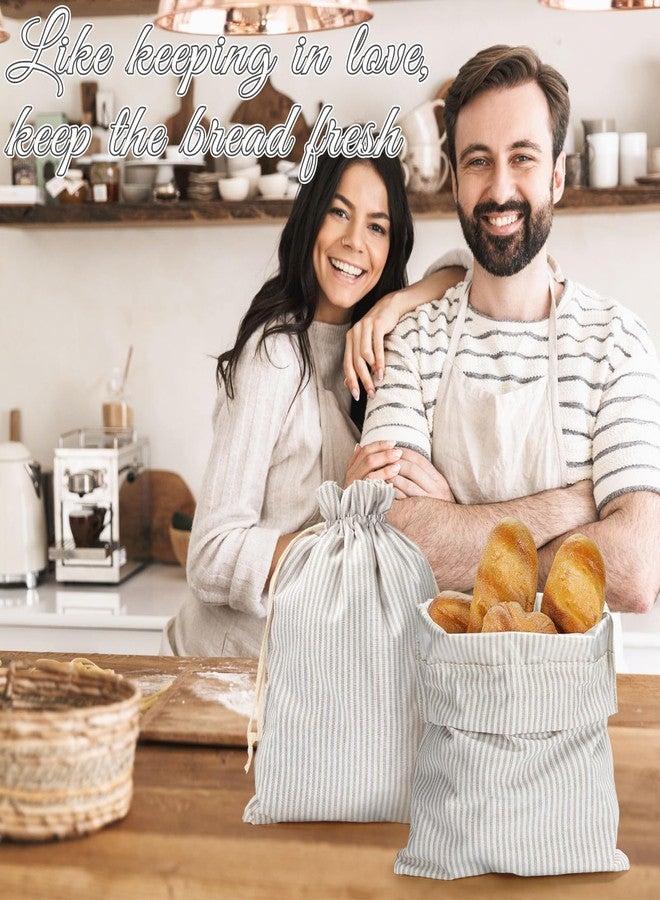 أكياس خبز من الكتان من SilTriangle، قطعتان، لصنع خبز العجين المخمر منزلياً، مقاس 13 × 17 بوصة، قابلة لإعادة الاستخدام، مع حافظة بلاستيكية، حقيبة تخزين كبيرة طبيعية للحرفيين (نمط كلاسيكي). - Image 4